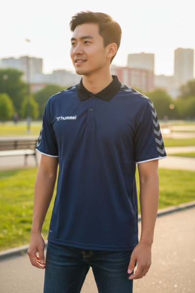 Koszulka męska z kołnierzykiem   M