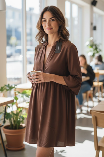 Bluzka Anna Field khaki z długim rękawem rozm. 36