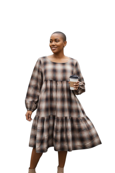 Sukienka w kolorze brązowym S