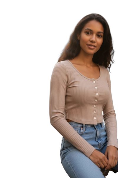 Bluzka w kolorze brązowym S